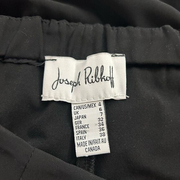 Joseph Ribkoff Black Trends Crepe Layered Palazzo Wide Leg Pants Women’s Size 4 - Picture 8 of 15